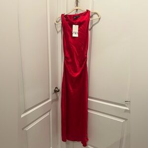 BRAND NEW!! Zara Strapless Red Dress